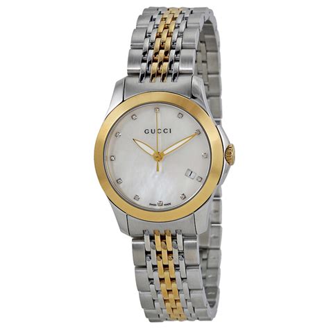 gucci g timeless two-tone small ladies watch|gucci 38mm gold timeless watch.